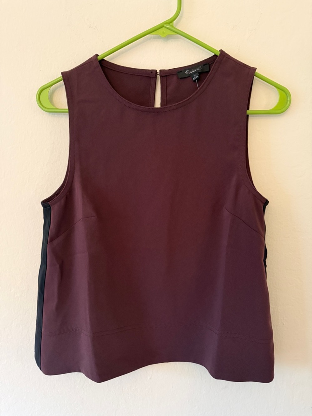 NWT Madewell Shell Tank top Size X-Small in Chocolate Raisin - NY861 - Picture 4 of 14